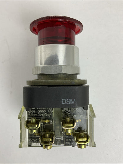 ALLEN BRADLEY 800T-PB16 SER T TYPE 4, 13 120V 50/60HZ PUSH BUTTON