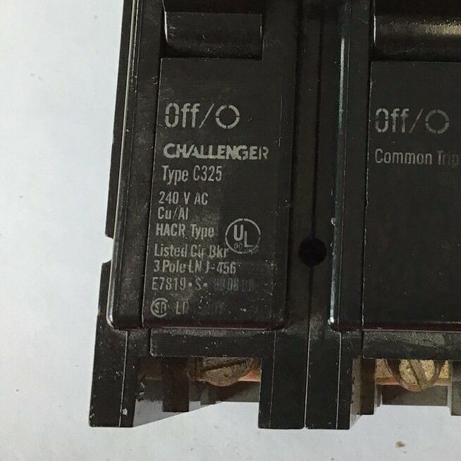 CHALLENGER TYPE C325 CIRCUIT BREAKER 240VAC HACR