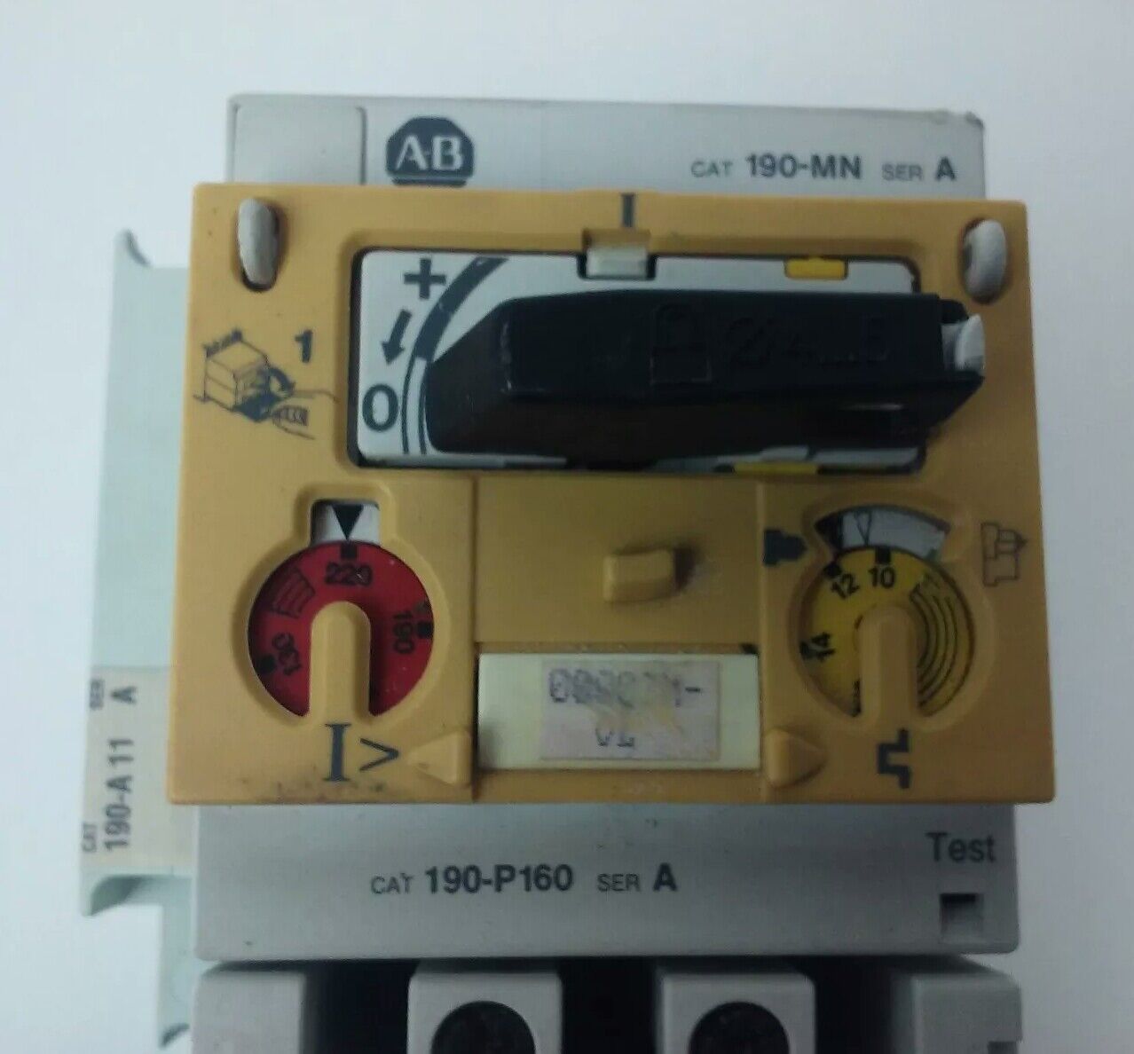ALLEN-BRADLEY STARTER 190-MN, 190-P160, 190-A40, 190-A11, 199-FSMA1, 120V COIL