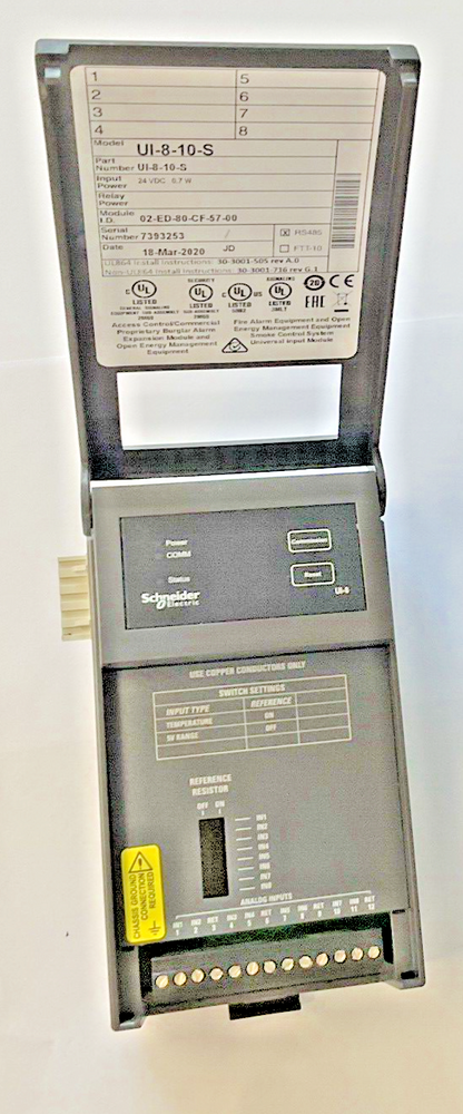 SCHNEIDER ELECTRIC UI-8-10-S INPUT MODULE 24VDC 0.7W