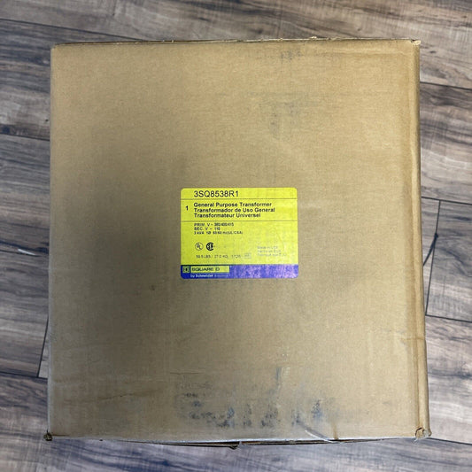 SQUARE D 3SQ8538R1 TRANSFORMER PRIM. 380/400/415VAC SEC. 110VAC 3kVA GENERAL