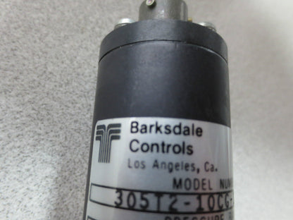 BARKSDALE 305T2-10CG-11-L PRESSURE TRANSDUCER RANGE 0-1000psig 12-67VDC 4-20mA