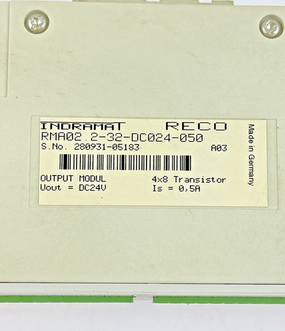 INDRAMAT - REXROTH - RMA02.2-32-DC024-050 - OUTPUT MODULE -DC24V, 4X8 TRANSISTOR