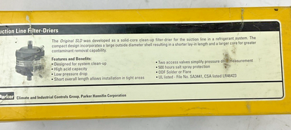 PARKER SLD-54-11SV-HH SUCTION LINE FILTER-DRIER 1-3/8 ODF SOLDER 355PSIG