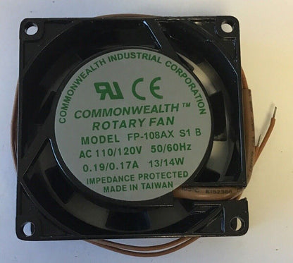 COMMONWEALTH FP-108AX TUBE AXIAL FAN 120VAC 50/60HZ