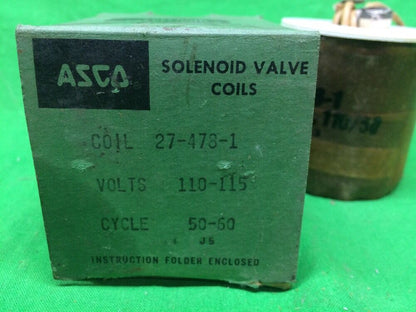 ASCO 27-478-1 SOLENOID VALVE COIL 110/115V