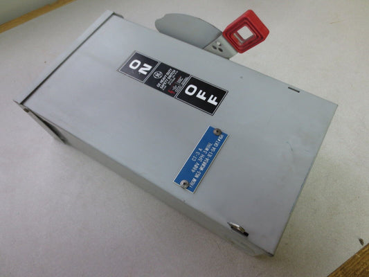 GE NP1578000B HEAVY DUTY SAFETY SWITCH - 600VAC, 60A, MAX. HP 60
