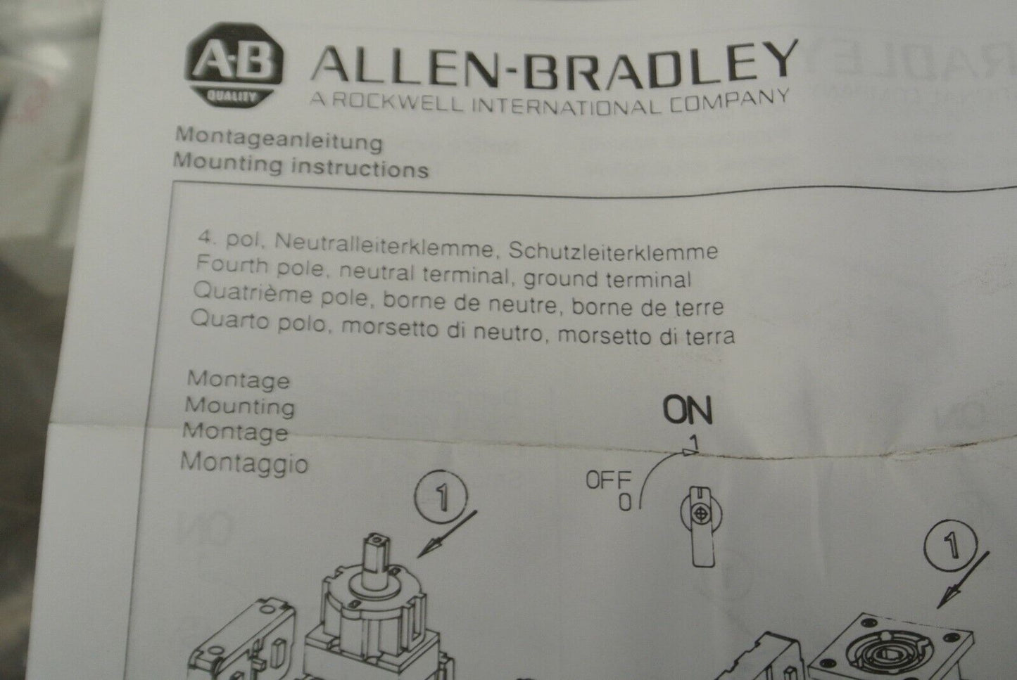 ALLEN-BRADLEY 194E-A80-PE Ser. A / GROUNDING TERMINAL 100A, 600VAC / NEW SURPLUS