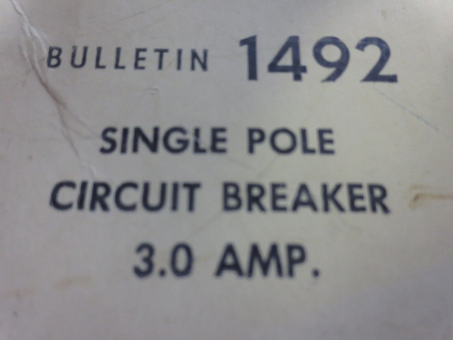 ALLEN-BRADLEY 1492-G030 Ser. A - SINGLE POLE CIRCUIT BREAKER - 3.0A NEW SURPLUS