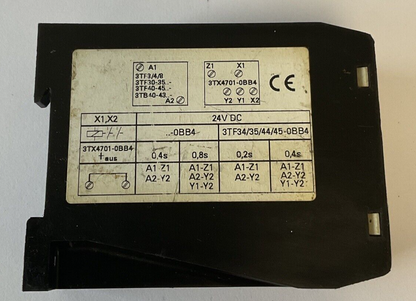 SIEMENS 3TX4701-0B DELAYER 24VDC