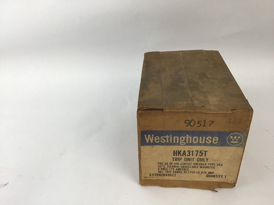 WESTINGHOUSE HKA3175T 3POLE TRIP UNIT ONLY 175A.