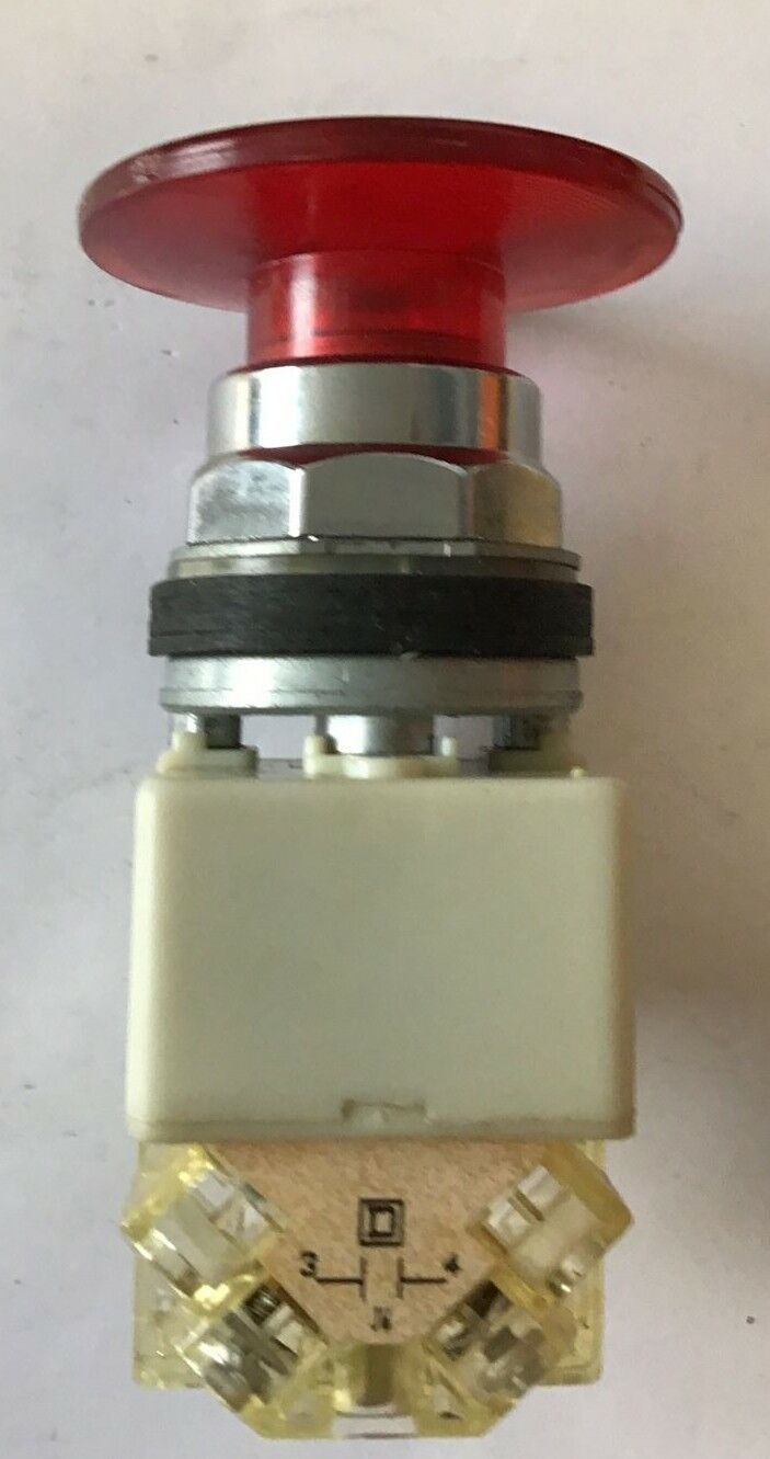 SQUARE D 9001K2L1R21H5 PUSH BUTTON RED JUMBO CAP