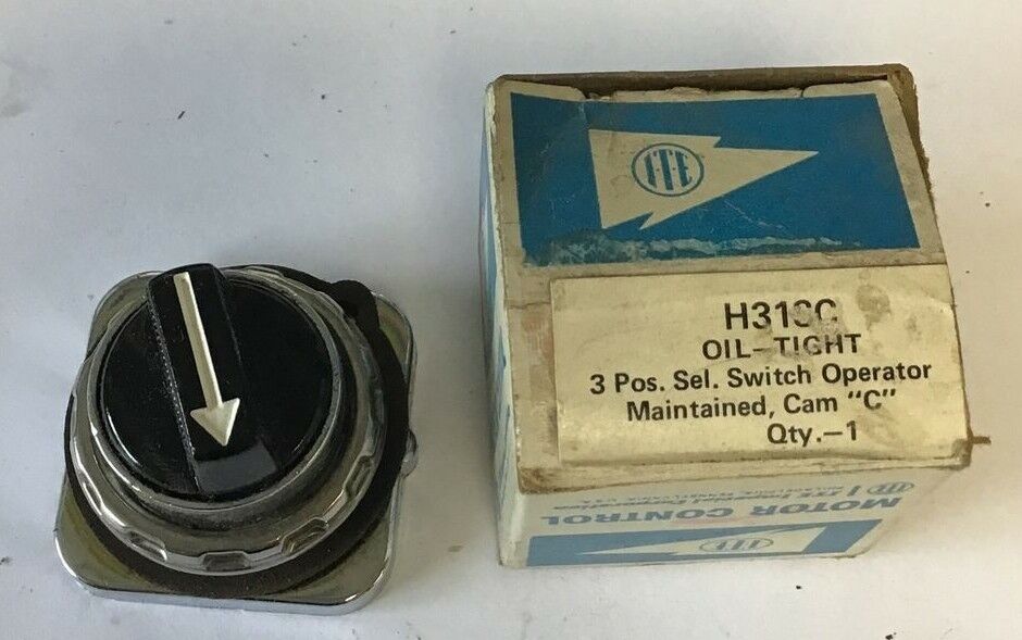 ITE H31SC OIL-TIGHT 3 POS. SELECTOR SWITCH CAM "C" ***LOTOF3***