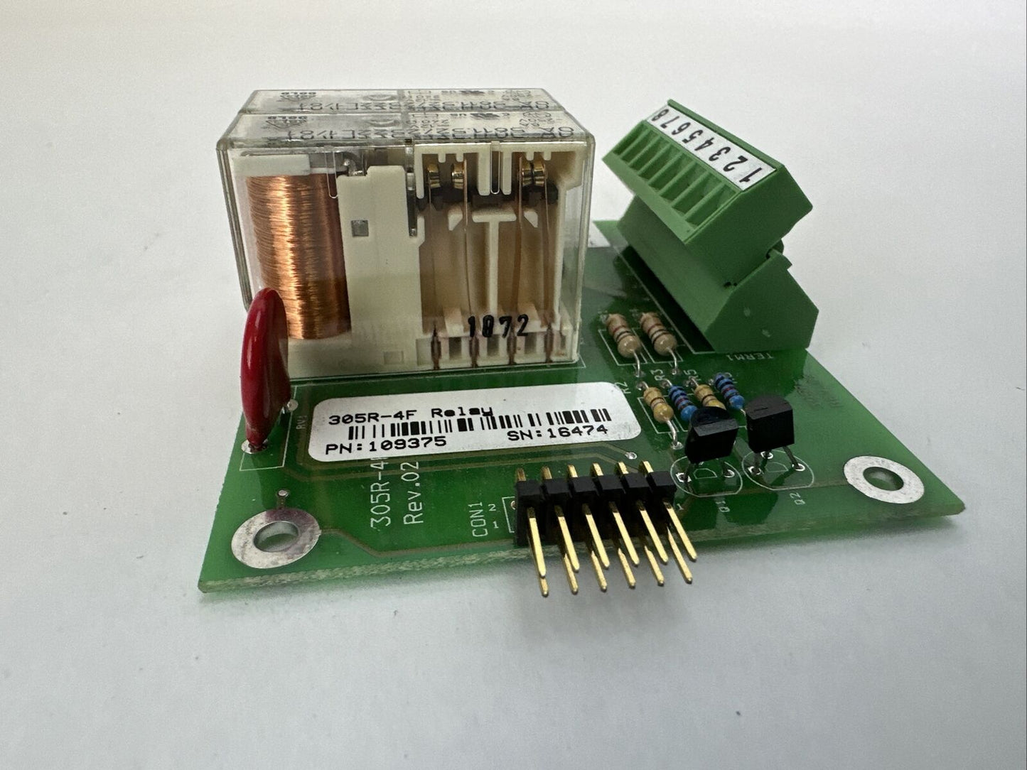 INDUSTRIAL MRO 305R-4F RELAY REV .02 CIRCUIT BOARD