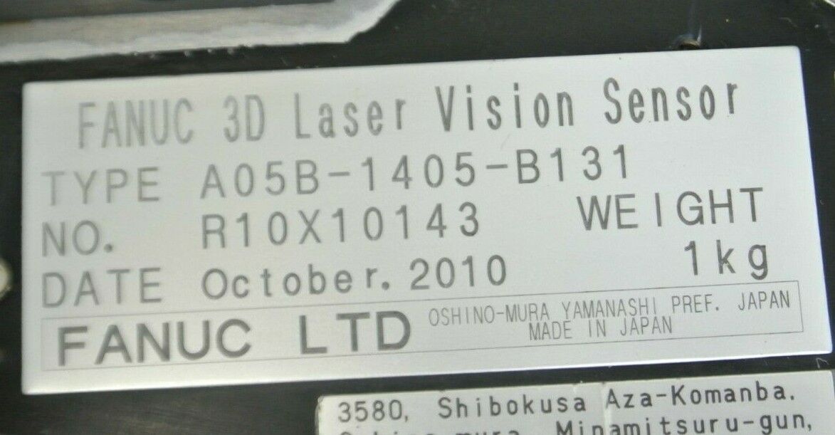 FANUC A05B-1405-B131 + A05B-1405-H036 3D LASER VISION SENSOR + PS CAMERA 8mm