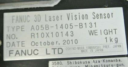FANUC A05B-1405-B131 + A05B-1405-H036 3D LASER VISION SENSOR + PS CAMERA 8mm