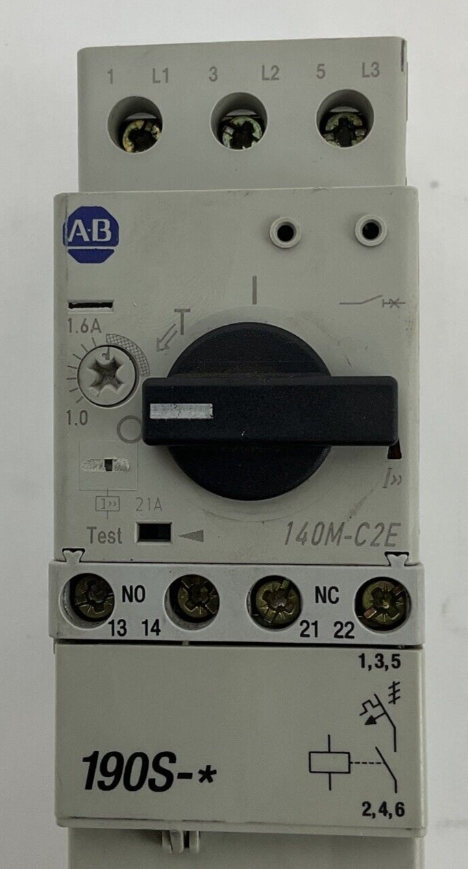 ALLEN BRADLEY 190S-AND2-CB16C COMBONATION STARTER SER.A