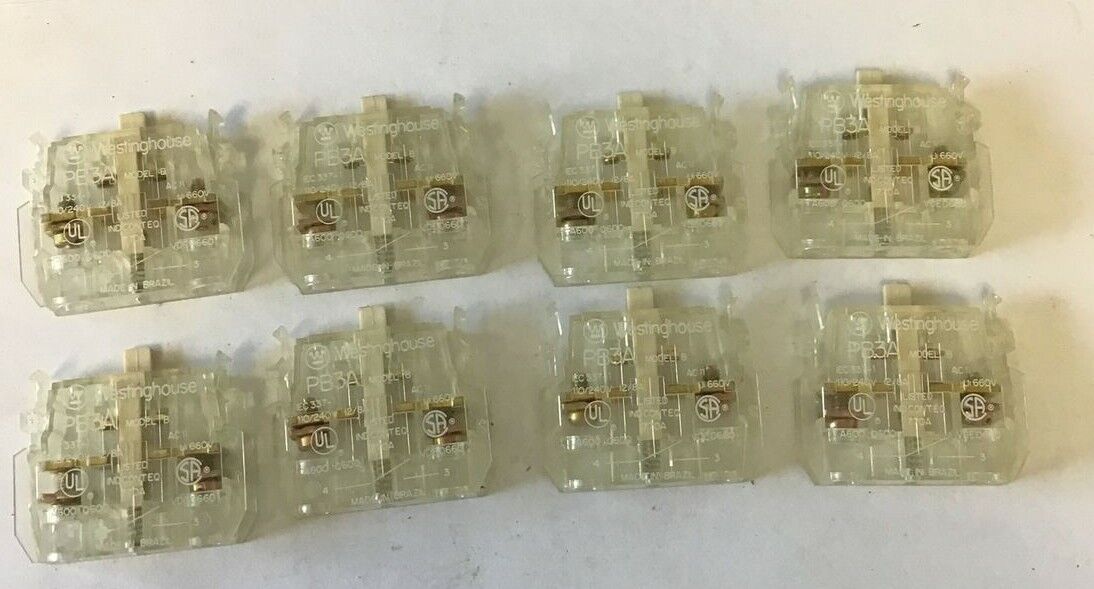 WESTINGHOUSE PB3A CONTACT BLOCK MODEL B 6717C19G01 ****LOTOF8****