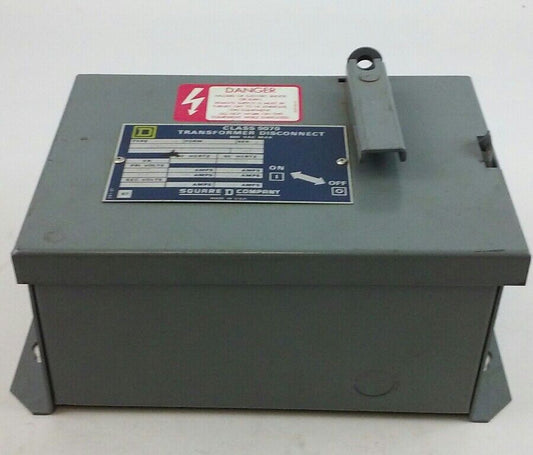 Square D Transformer Disconnect Switch Class 9070 TYPE SK5271M 100 VA 60 Hz NEW