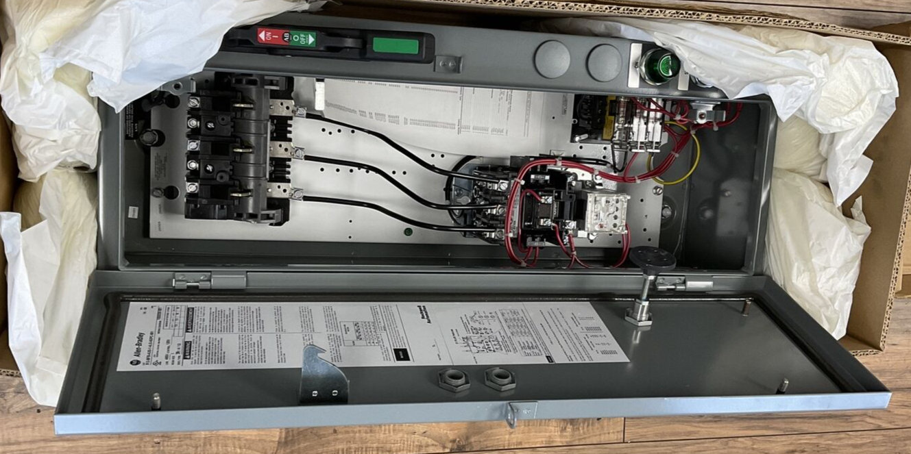 ALLEN BRADLEY 512-BFB-A2G-1-4LG-6GPC-901 COMBINATION STARTER 480V SER.1 REV.65