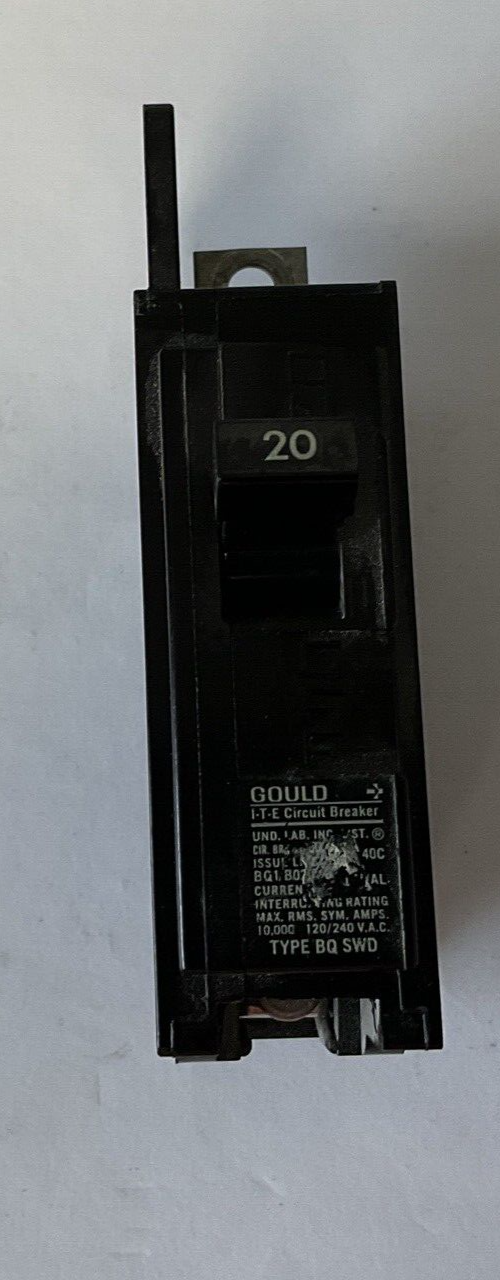 ITE/GOULD BQ1B020 CIRCUIT BREAKER 20A TYPE BQ 120/240VAC ***LOTOF11***