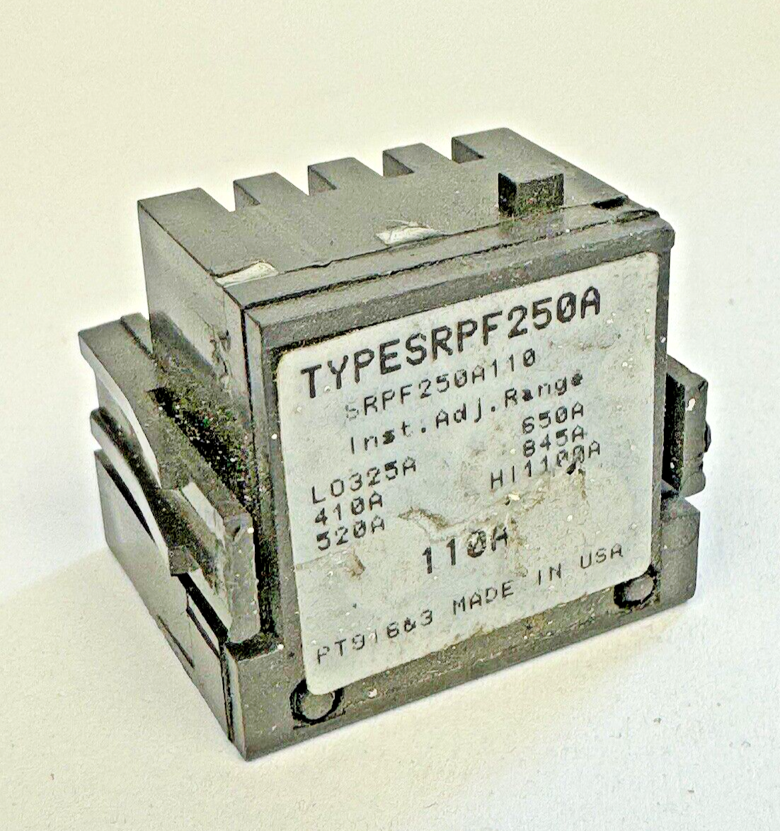 GE - SRPF250A110 - RATING PLUG W/ ADJUSTABLE INSTANTANEOUS TRIP - 110A