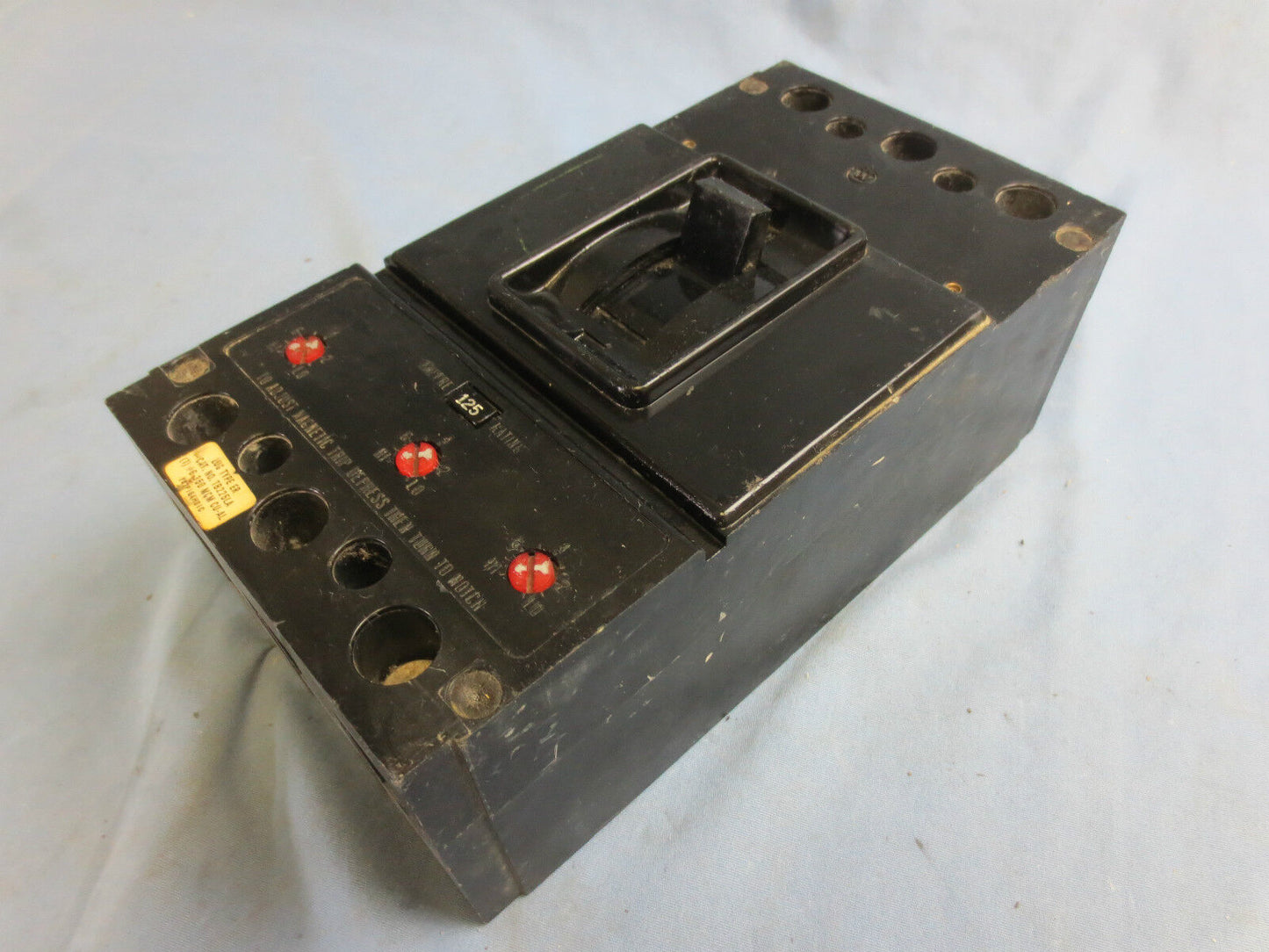 WESTINGHOUSE JA3125X MOLDED CASE CIRCUIT BREAKER 125A 600VAC 3-POLE