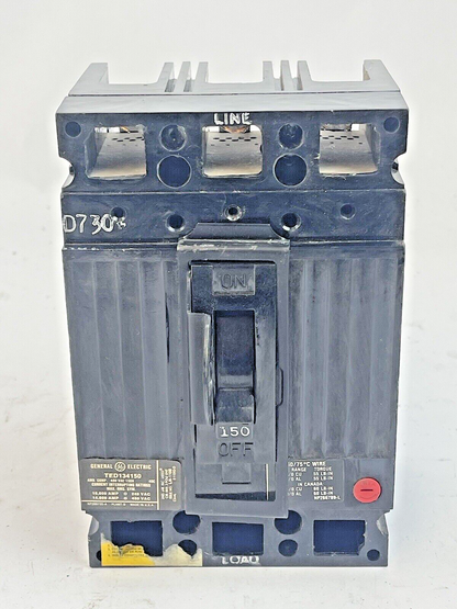 GE - GENERAL ELECTRIC - TED134150 - CIRCUIT BREAKER -  480 VAC, 150 A, 3 POLE