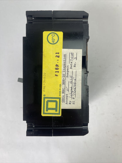 SQUARE D FHL36020 CIRCUIT BREAKER 600VAC 20AMP 3POLE