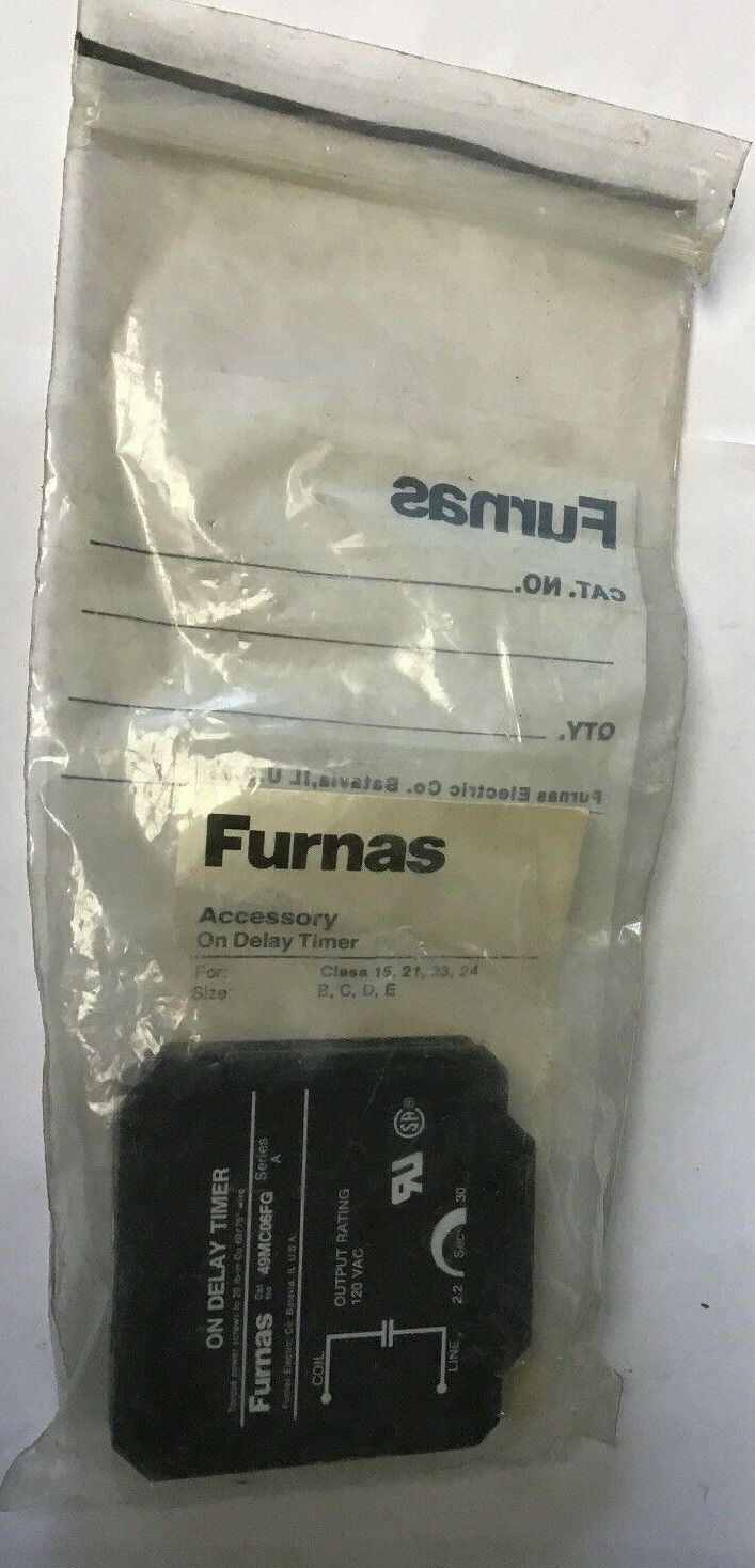 FURNAS 49MC06FG ON DELAY TIMER 120VAC SERIES A