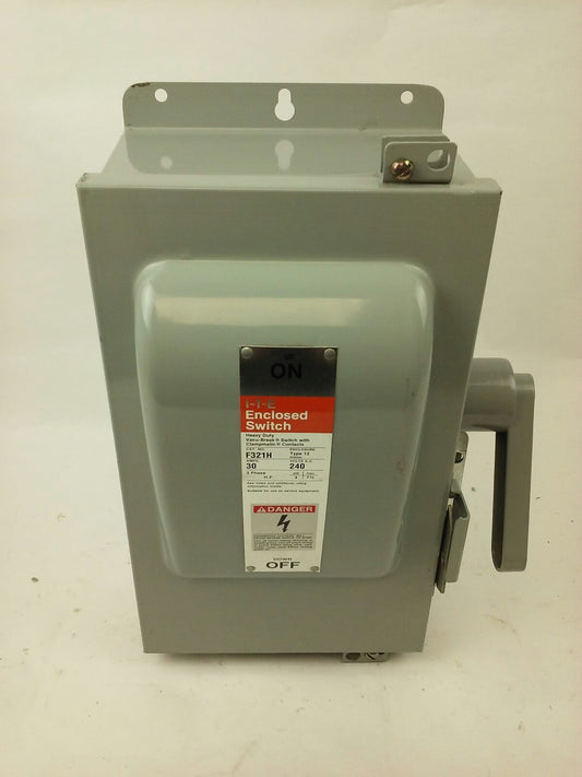 ITE F321H SER. A, 30A, 240V, 3PH, MAX H.P. 7.5, TYPE 12 ENCLOSURE, FUSIBLE, NEW