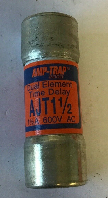 FERRAZ SHAWMUT AJT1-1/2 AMP-TRAP 2000 FUSE 1-1/2AMP 600V ***LOTOF10***