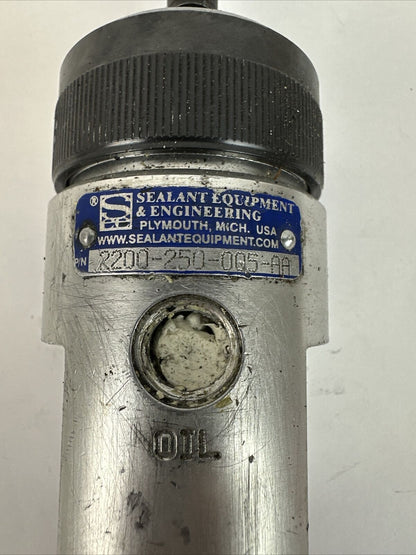 SEALANT 2200-250-005-AA DISPENSER VALVE MAX WPR 241 bar 24.1 MPa 3500PSI