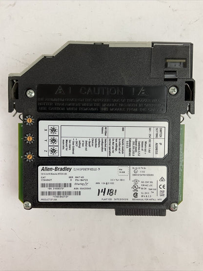 ALLEN BRADLEY 1756-EN2T SER D FW 10.006 CLX HI-CAP ENET/IP MODULE