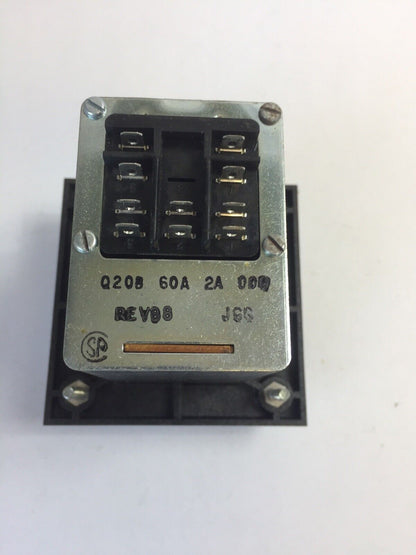 GENERAL TIME Q20B 60A 2A 000 SOLID STATE DIGITAL 60SEC 117VAC RELAY OUTPUT 120V