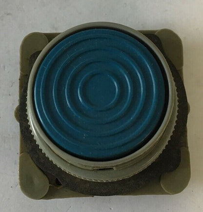 REES L9 BLUE PUSH BUTTON PLASTIC HOUSING