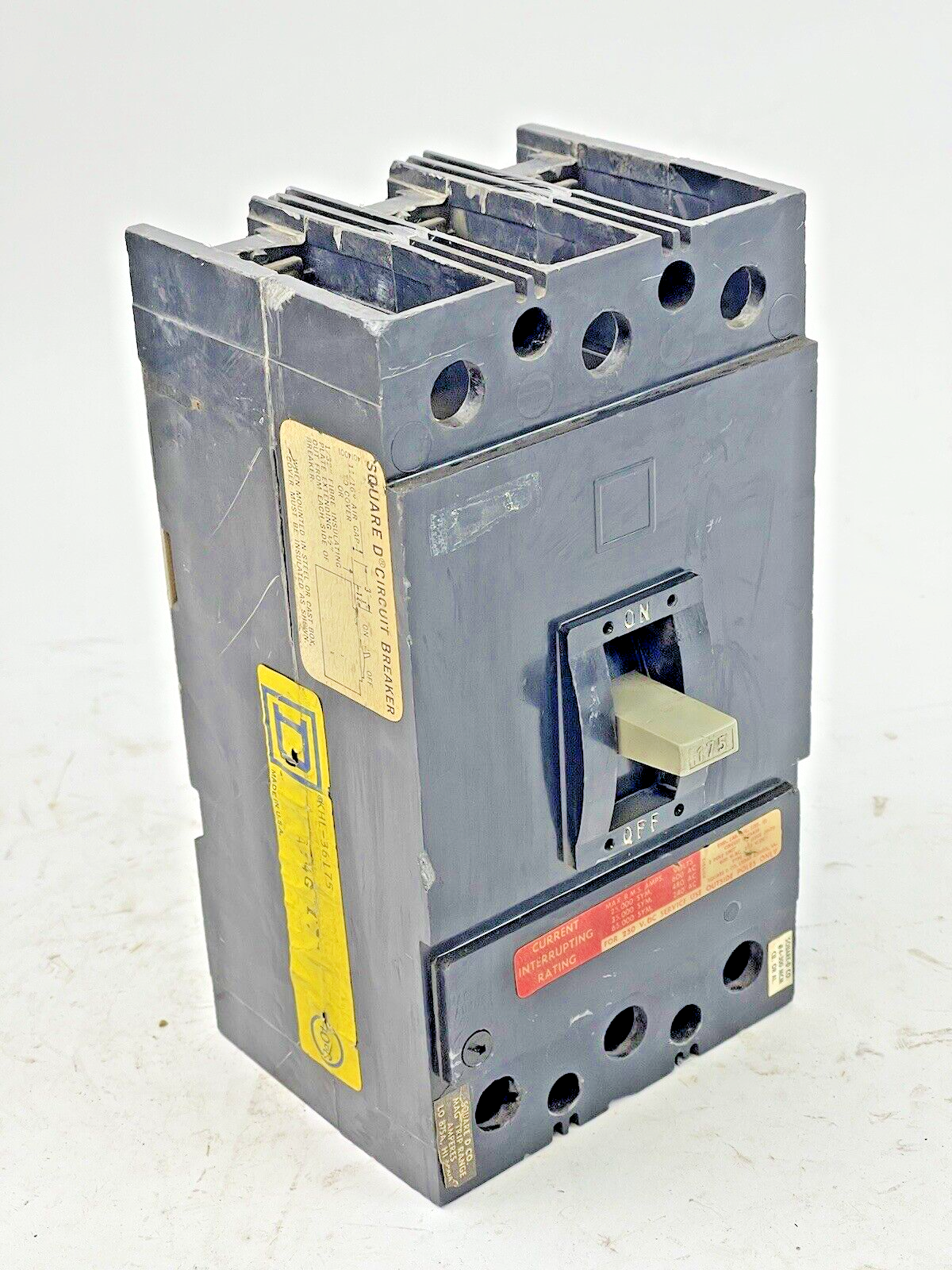 SQUARE D - KHL-36175 - CIRCUIT BREAKER - 175 AMP, 3 POLE, 600 VAC