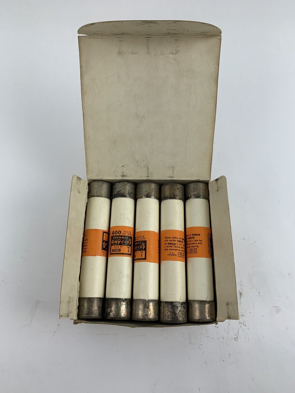 Shawmut Amp-trap A6X35 Type 1 35A 600V Fuse "Lot of 10"