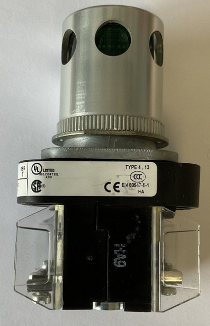 ALLEN BRADLEY 800T-QA24GD1 PUSHBUTTON GREEN SER.T 24VAC/DC