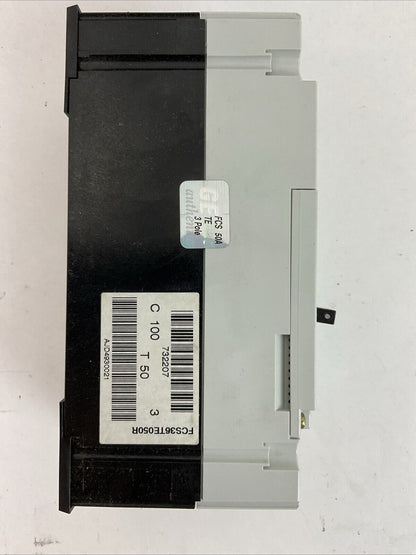 GE FCS36TE050R RECORD PLUS CIRCUIT BREAKER 50AMP 500VDC 600Y/347VAC 480VAC 3POLE