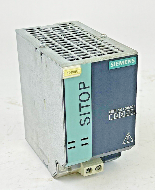 SIEMENS - 6EP1 961-33BA01 - SITOP BUFFER MODULE - 100 MS-10 S, 24V DC OUTPUT