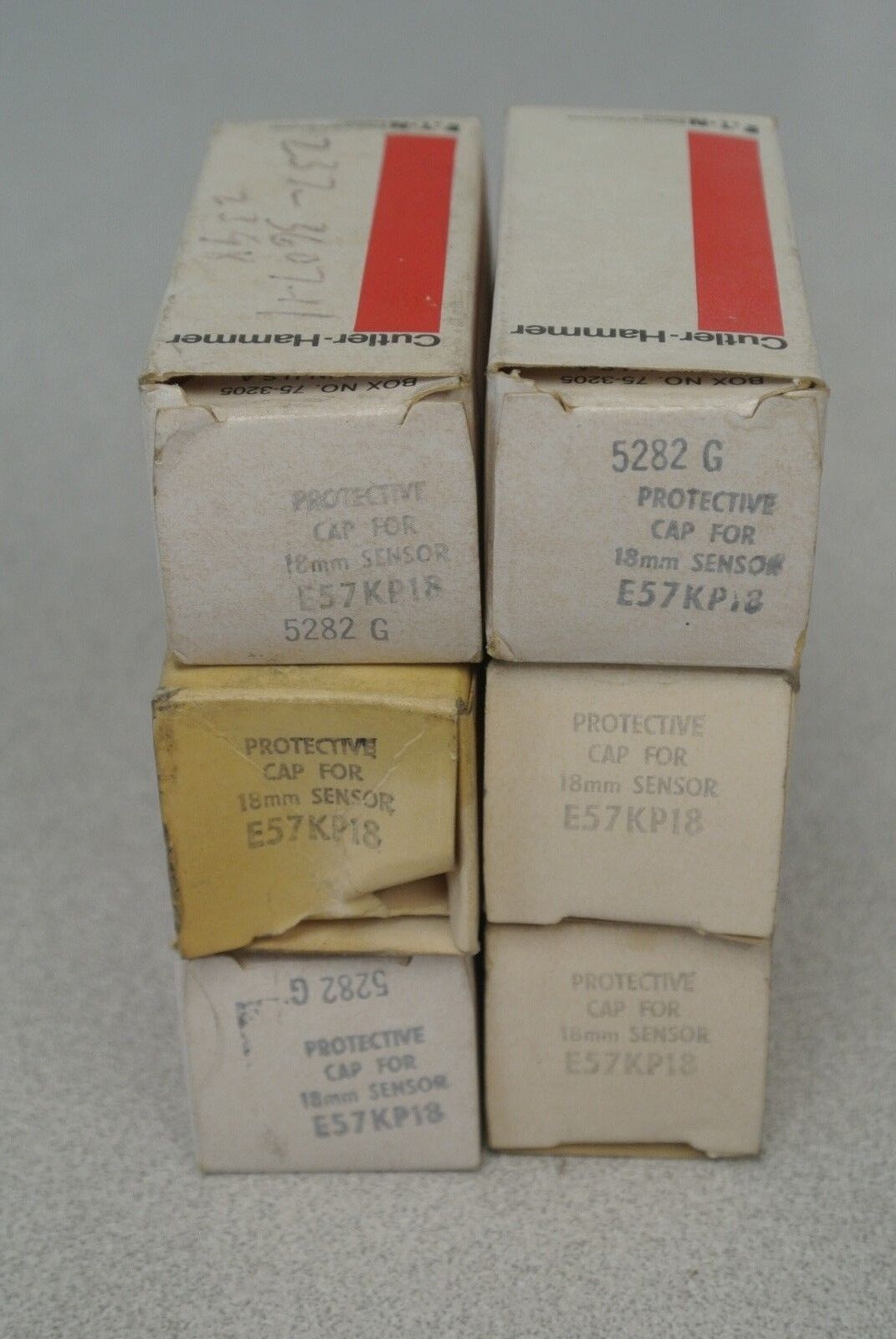 LOT of 6 / CUTLER-HAMMER E57KP18 / 18mm PROTECTIVE CAP for SENSOR / NEW SURPLUS