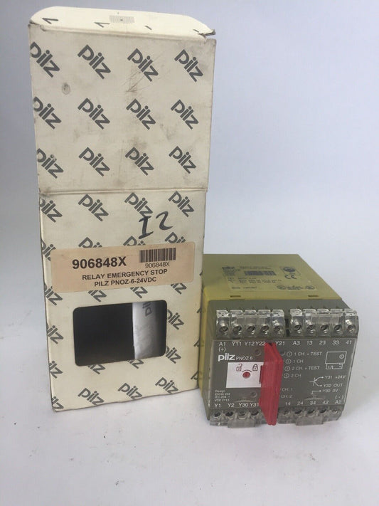 PILZ PNOZ 6 24 VDC SAFETY RELAY 24VDC 4.5W