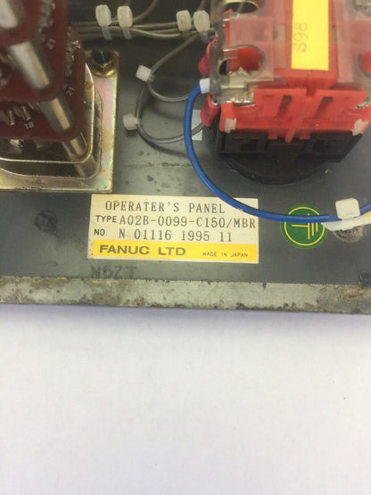 FANUC A02B-0099-C150/MBR OPERATOR'S PANEL A16B-2300-0110/01A CIRCUIT BOARD