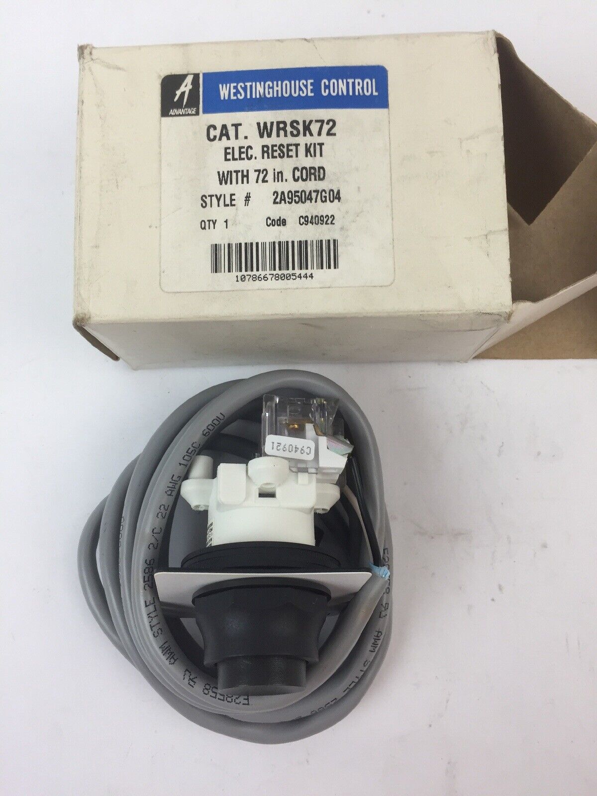 WESTINGHOUSE WRSK72 ELECT. RESET KIT WITH 72 IN. CORD