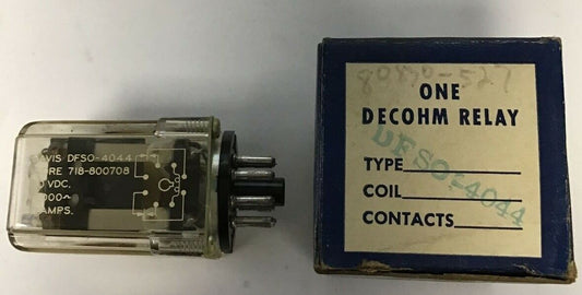 DAVIS DFSO-4044 RELAY ICORE 718-800708 110VDC 10A DECOHM