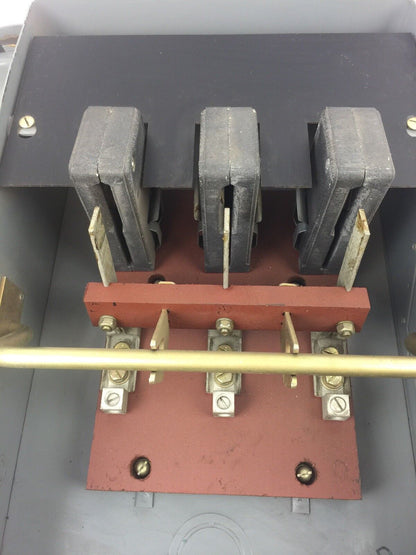 WESTINGHOUSE AHU363 HEAVY DUTY SAFETY SWITCH 600 VAC 100 AMP NEMA 1A