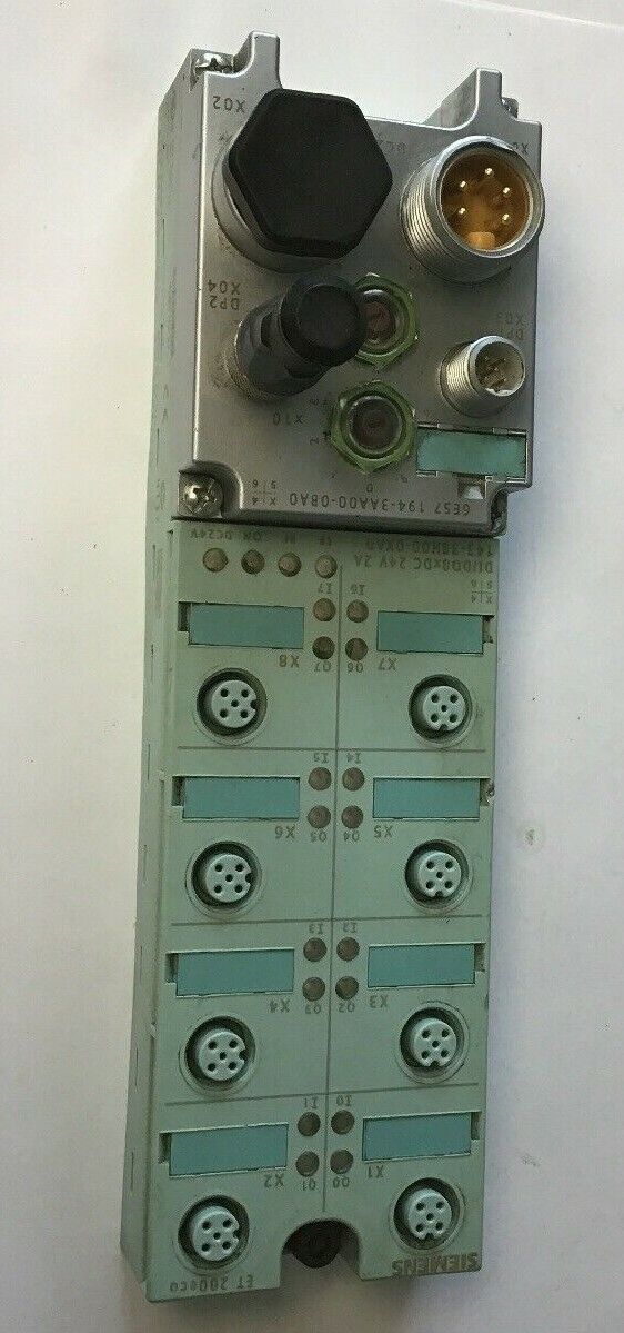 SIEMENS 143-3BH00-0XA0 SIMATIC S7 MODULE W/ 194-3AA00-0BA0  2A/24V