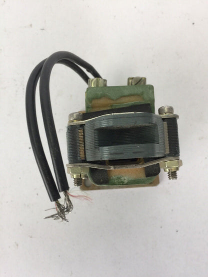 GE CR9500A100A4A SOLENOID PULL TYPE COIL 460V 60HZ END MTG STROKE 1-INCH MAX
