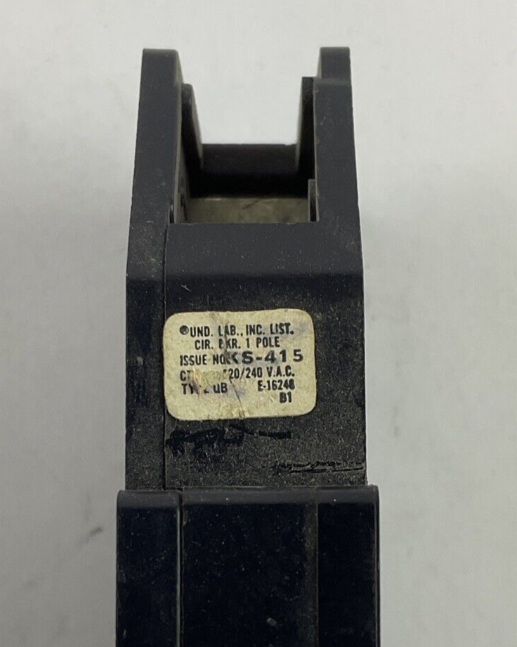 ZINSCO/SYLVANIA QB120 CIRCUIT BREAKER 20A ****LOTOF10****